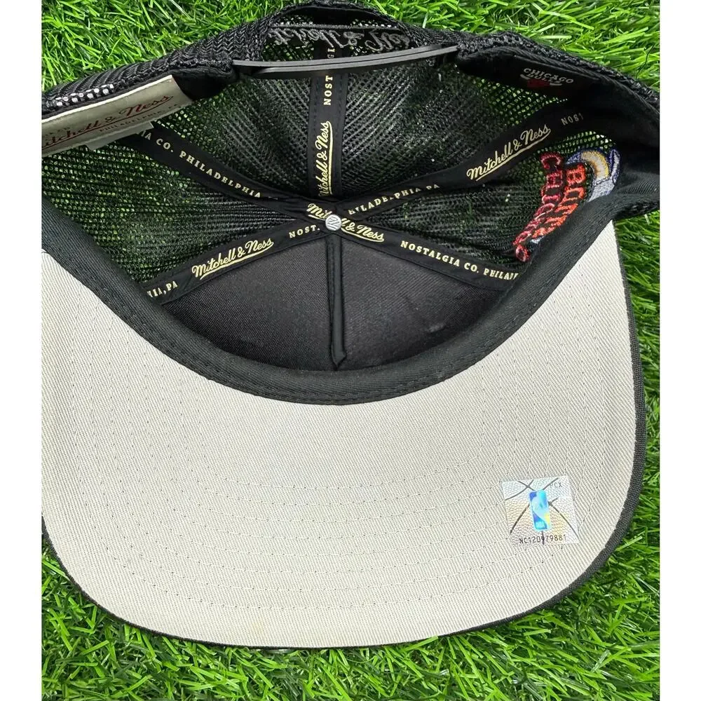 Mitchell & Ness Chicago Bulls Rainbow Trucker Snapback Hat Black OSFM NBA